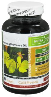 Nutra Origin   Omega 6 Evening Primrose Oil High Potency 3000 mg.   90 Softgels