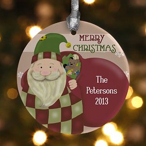 Personalized Santa Claus Christmas Ornaments