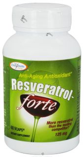 Enzymatic Therapy   Resveratrol forte Anti aging Antioxidant   60 Vegetarian Capsules