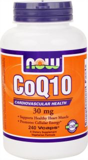 NOW Foods   CoQ10 Cardiovascular Health 30 mg.   240 Vegetarian Capsules