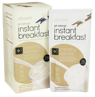 Jovans   All Natural Instant Breakfast Creamy Vanilla   5 Pouches
