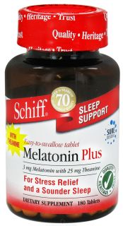 Schiff   Melatonin Plus 3 mg.   180 Tablets