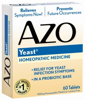 Azo   Yeast Homeopathic Medicine   60 Tablets
