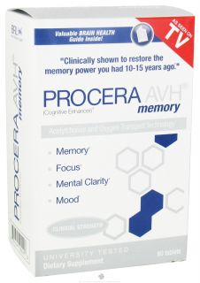 Procera   AVH Cognitive Memory Enhancer   60 Tablets