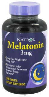 Natrol   Melatonin 3 mg.   240 Tablets