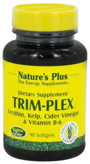 Natures Plus   Trim Plex Lecithin Kelp Cider Vinegar & Vitamin B 6 Supplement   90 Softgels