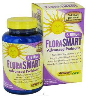 ReNew Life   FloraSmart Advanced Probiotic 6 Billion   90 Vegetarian Caplet(s)
