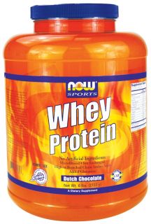 NOW Foods   Whey Protein Dutch Chocolate   6 lbs.