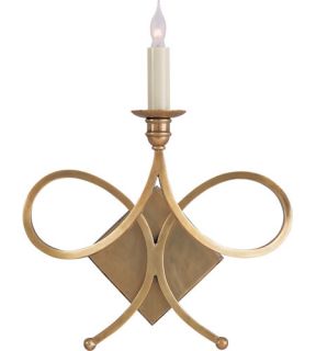 Studio Twist 1 Light Wall Sconces in Hand Rubbed Antique Brass SC2104HAB