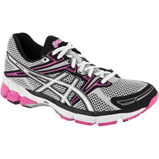 ASICS GT 1000 ASICS Womens Running Shoes Silver/White/Hot Pink