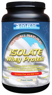 MRM   100% All Natural Whey Protein Isolate French Vanilla   1.99 lbs.