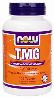 NOW Foods   TMG (Trimethylglycine) 1000   100 Tablets
