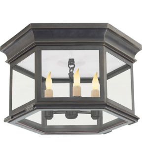 E.F. Chapman Club 3 Light Outdoor Ceiling Lights in Bronze With Wax CHO4111BZ CG