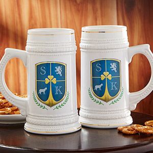 Personalized Beer Steins   Custom Crest