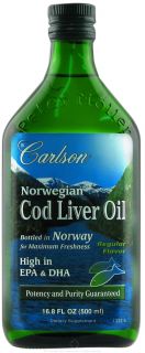 Carlson Labs   Norwegian Cod Liver Oil Regular Flavor   16.8 oz.