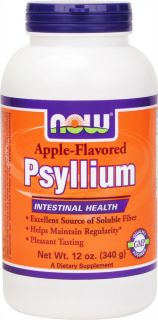 NOW Foods   Apple Psyllium Fiber   12 oz.