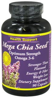 Health Support   Chia Seed Diet   90 Vegetarian Capsules
