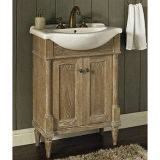 Fairmont Designs Rustic Chic 26 Vanity & Sink Set   Weathered Oak