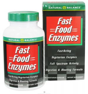 Natural Balance   Fast Food Enzymes   90 Vegetarian Capsules