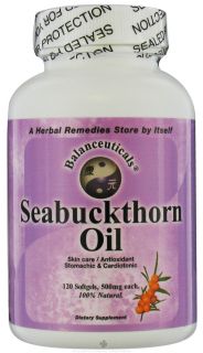Balanceuticals   Sea Buckthorn Oil 500 mg.   120 Softgels