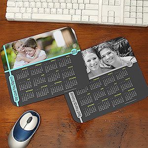 Personalized Photo Calendar Mouse Pads