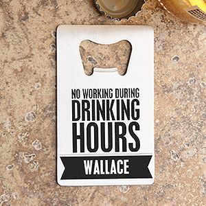 Personalized Bottle Opener Card   Beer Quotes