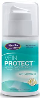 Life Flo   Vein Protect Cream Natural Care for Healthy Looking Legs   4 oz.