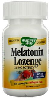 Natures Way   Melatonin Fruit Flavor 2.5 mg.   100 Lozenges
