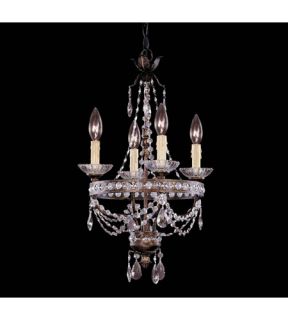 Signature 4 Light Chandeliers in New Tortoise Shell W/Silver Gold 1 1043 4 8