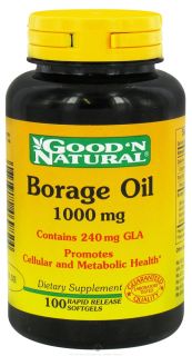 Good N Natural   Borage Oil 1000 mg.   100 Softgels