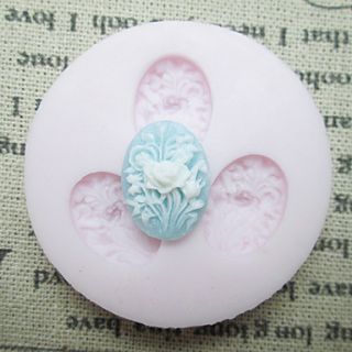Three Holes Beatiful Flower Silicone Mold Fondant Molds Sugar Craft Tools Resin flowers Mould Molds For Cakes