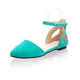 Suede Womens Flat Heel Mary Jane Flats Shoes(More Colors)