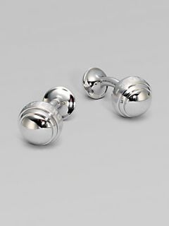 Montblanc Silver Ball Cuff Links   No Color