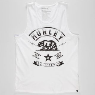 Cali Mens Tank White In Sizes Small, Xx Large, Large, X Large, Medium Fo