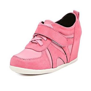 Calf Hair Womens Wedge Heel Wedges Fashion Sneakers with Magic Tape Shoes(More Colors)