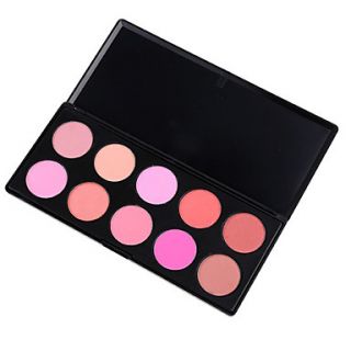 10 Colors Blush Blusher Powder Makeup Cosmetic Palette High Quality Showy Color