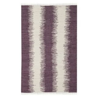 Safavieh Flatweave Ikat Stripe Area Rug   Purple (5x8)