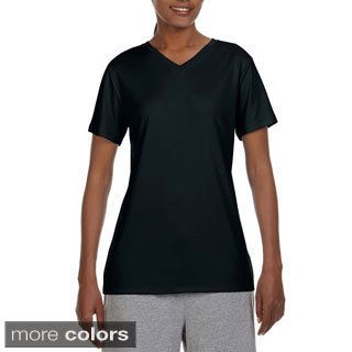 Hanes Womens Cool Dri V neck T shirt