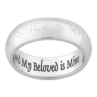 Personalized My Beloved Engraved Message Stainless Steel Band   8