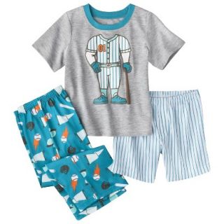 Just One You Made by Carters Infant Toddler Boys 3 Piece Baseball Pajama Set  
