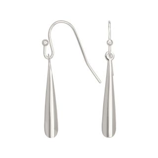 Bridge Jewelry Sterling Silver Linear Drop Earrings