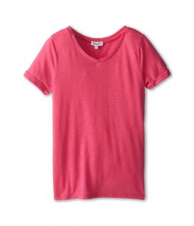 Splendid Littles Always Slub Jersery S/S V Neck Girls T Shirt (Pink)