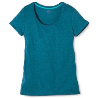 C9 by Champion Womens Scoop Neck Power Workout Tee   Turquoise L