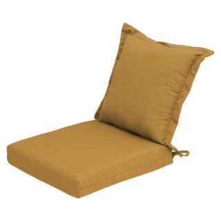 Threshold Outdoor Pillow Back Dining Cushion   Yellow