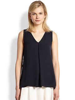 Theory Silk Kick Pleat Tank