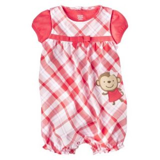 Just One YouMade by Carters Girls Romper and Bodysuit Set   REd/White/Plaid 9