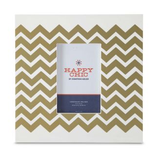 HAPPY CHIC BY JONATHAN ADLER Gold Chevron Picture Frame