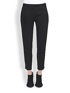 Ann Demeulemeester Cropped Trousers   Black
