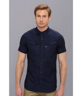 G Star Tacoma Naco Denim S/S Shirt Mens Short Sleeve Button Up (Black)