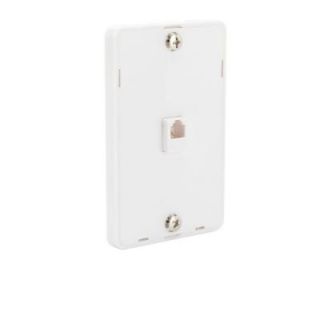 CE TECH 1 Line Phone Wall Mount   White 219 4C WH